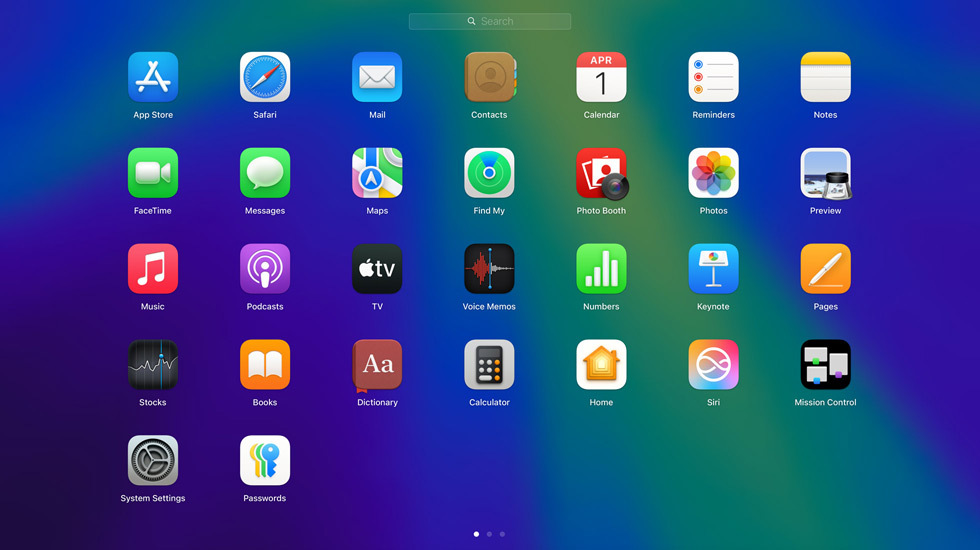 Erilaisia appikuvakkeita näkyvillä näytöllä ruudukkomuodossa.