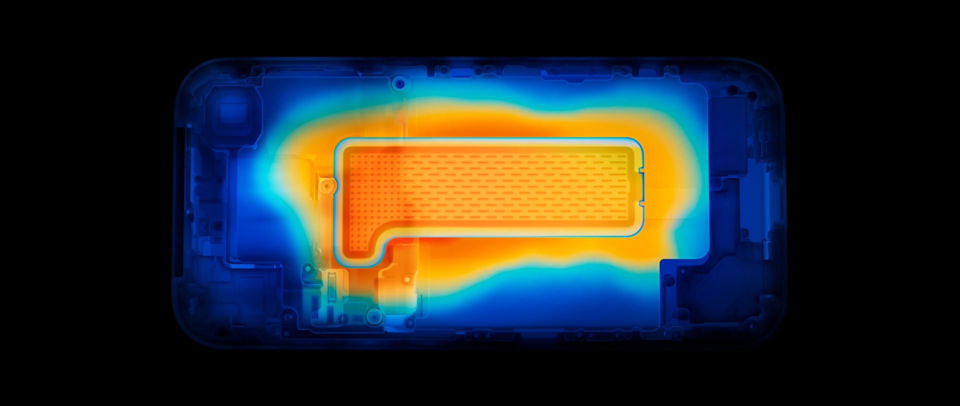 iPhone 17 Pro, skats no priekšpuses, demonstrējot A19 Pro čipa veiktspēju ar ainu no videospēles Arknights: Endfield