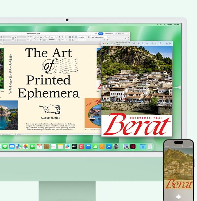 Dokument zeskanowany iPhonem błyskawicznie pojawia się na ekranie iMaca.