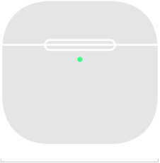 Ilustrácia nabíjacieho puzdra na slúchadlá AirPods 5 so zobrazenou prednou šírkou 50,1 mm.
