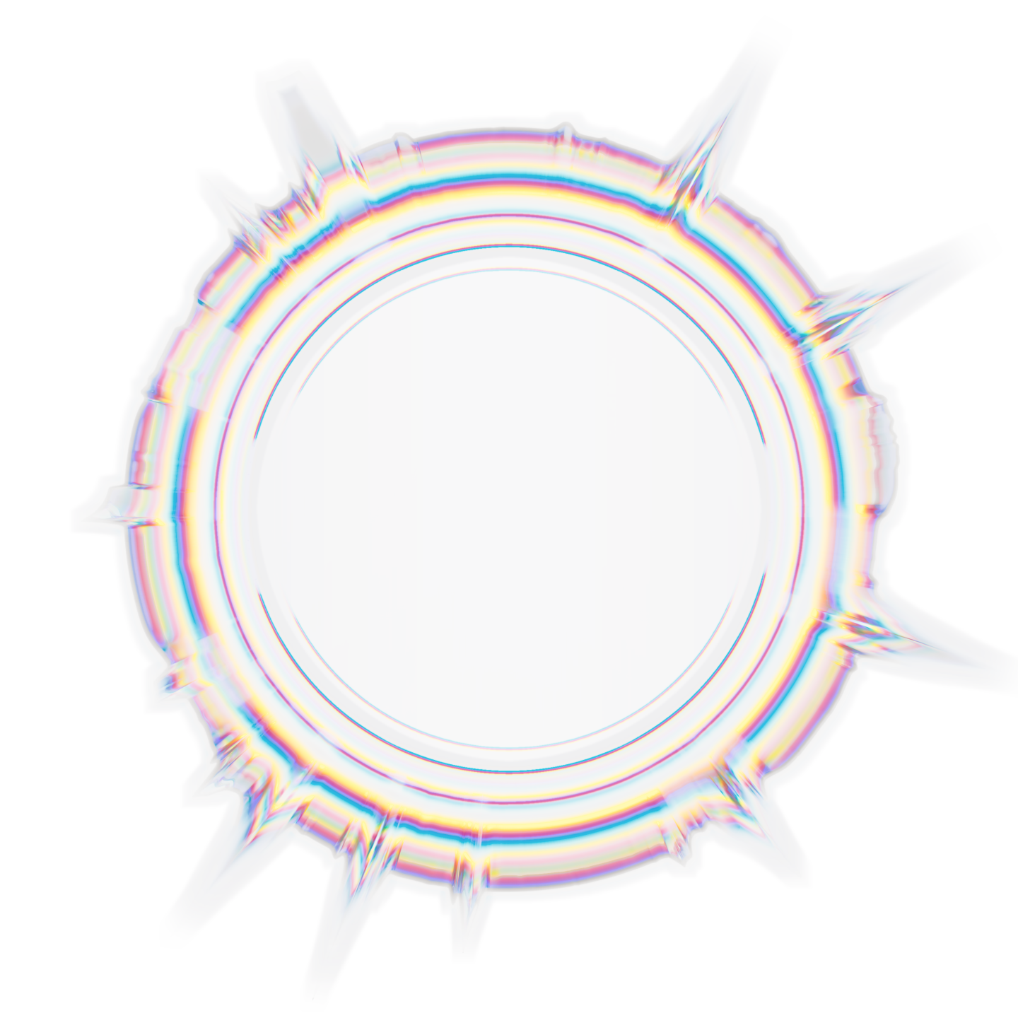 Ondulation sonore circulaire, texte au centre indiquant : Contrôle du bruit intelligent. Du jamais entendu.