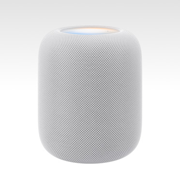 HomePod, 2. Generation, Farbe Weiß, mit beleuchtetem Display oben