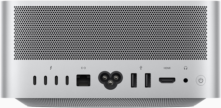 Mac Studio’nun arkadan görünümü
