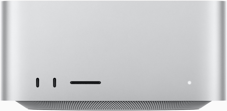 Vorderansicht des Mac Studio